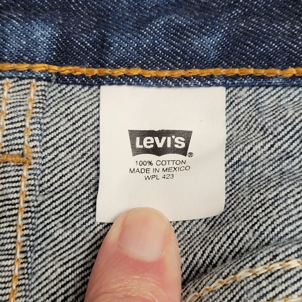 👖Vintage Y2K Levis 501XX Rigid Raw Jeans Men 36×34 (34×32) Dark Wash Denim 2001